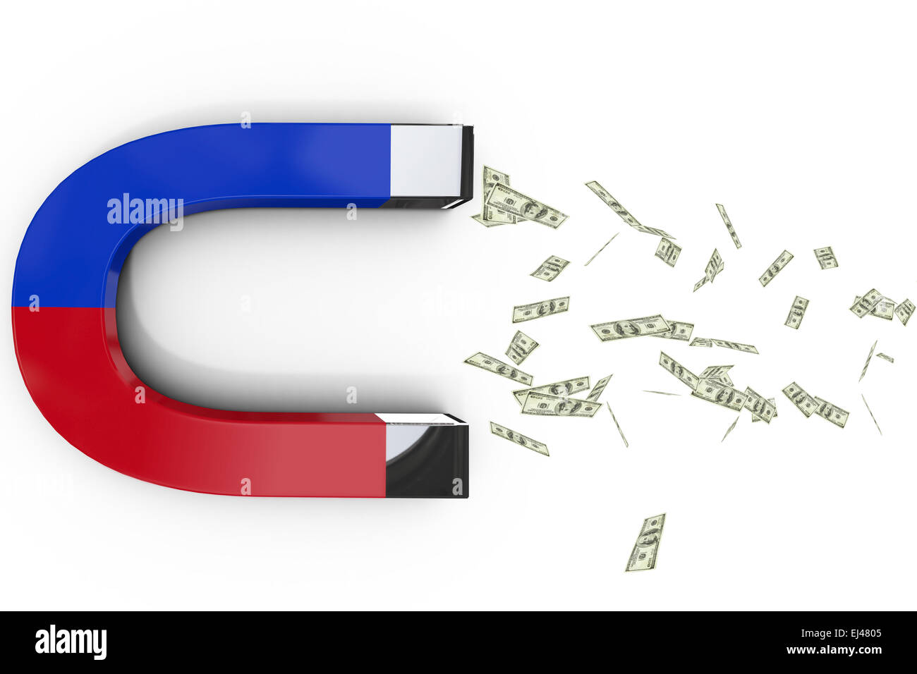 Composite image of attracting dollars Stock Photo Alamy