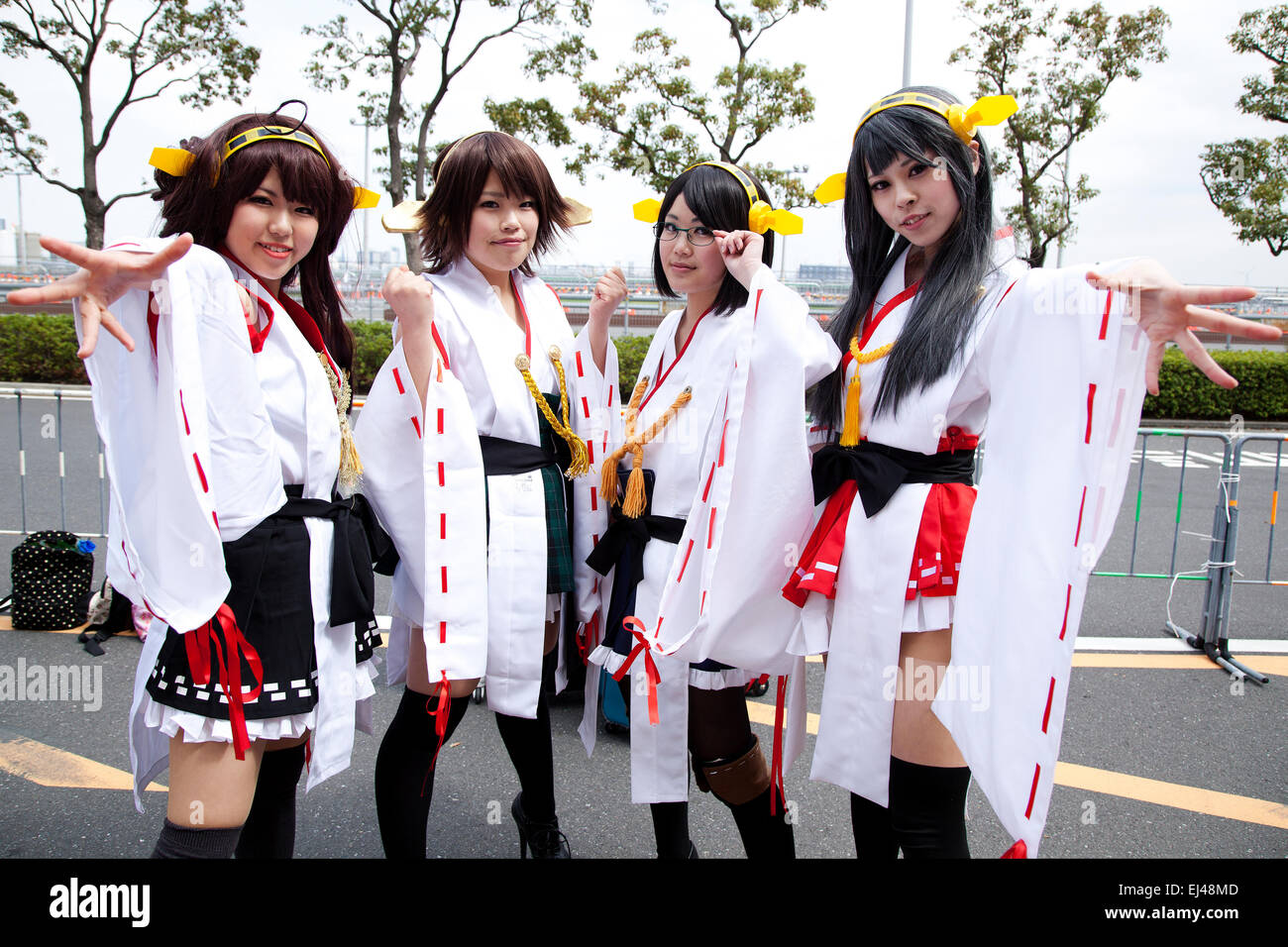 Tokyo Cosplaying Tokyo, Japan. 21st March, 2015. Cosplayers pose for a picture during ...