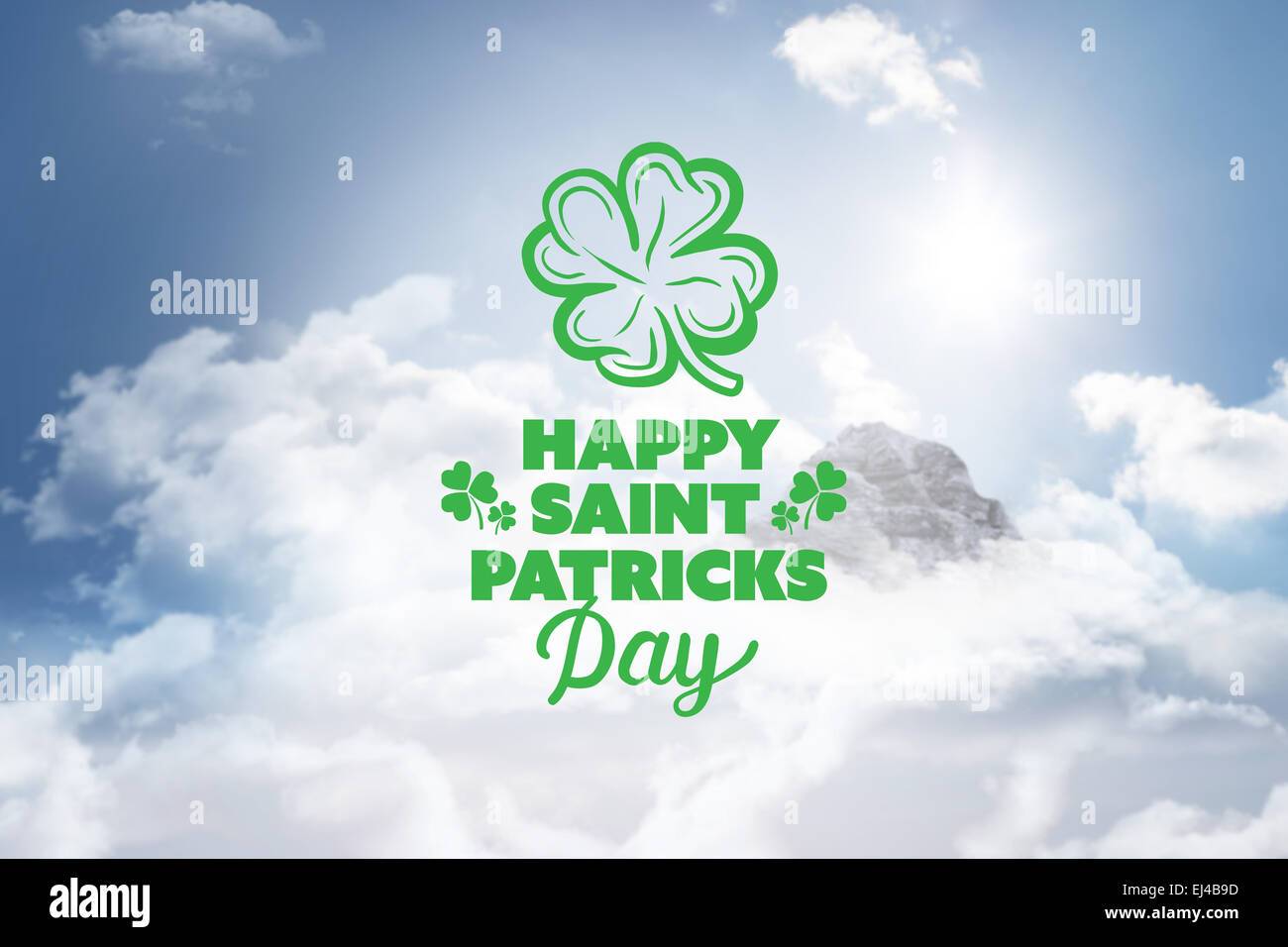 Composite image of patricks day greeting Stock Photo