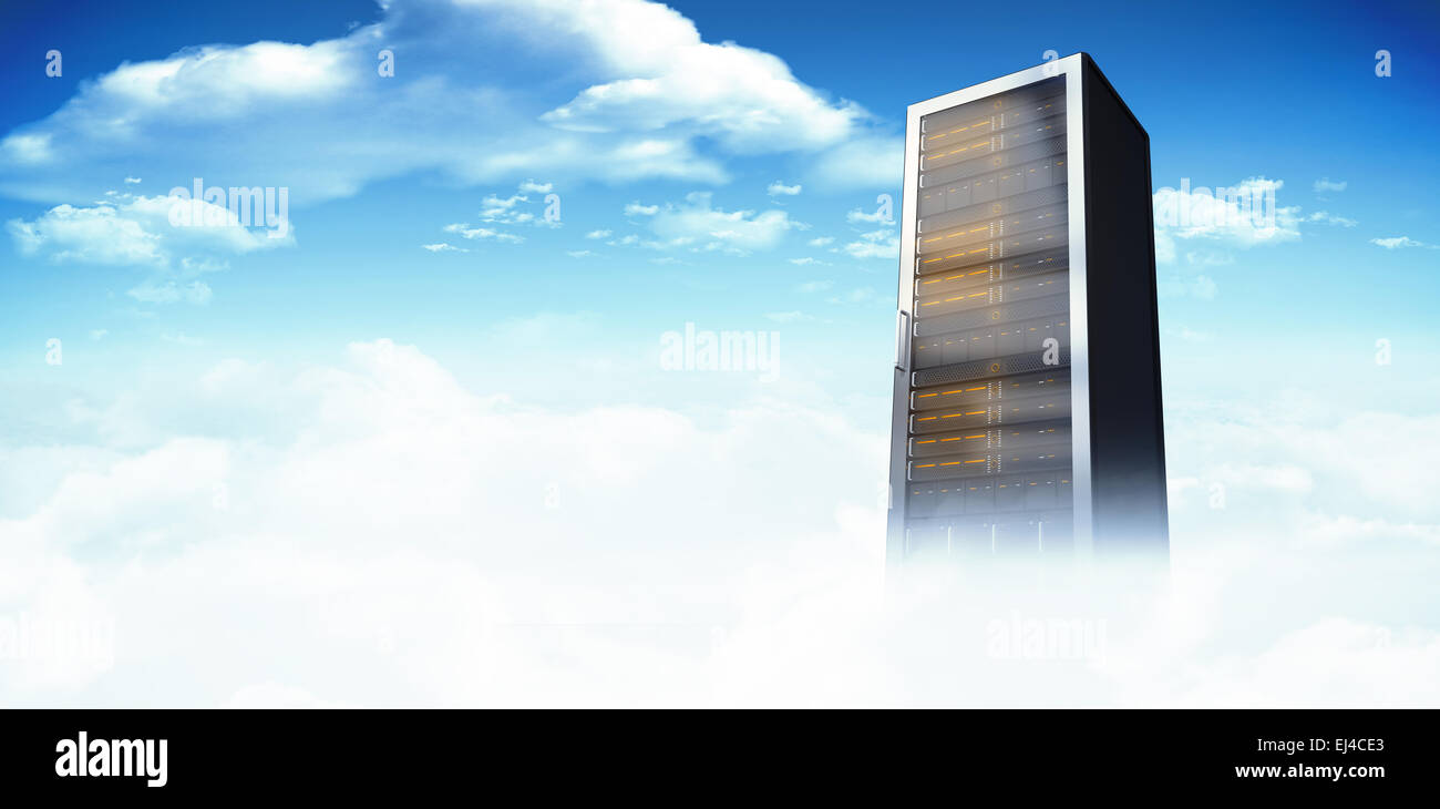 Composite image of server tower Stock Photo - Alamy