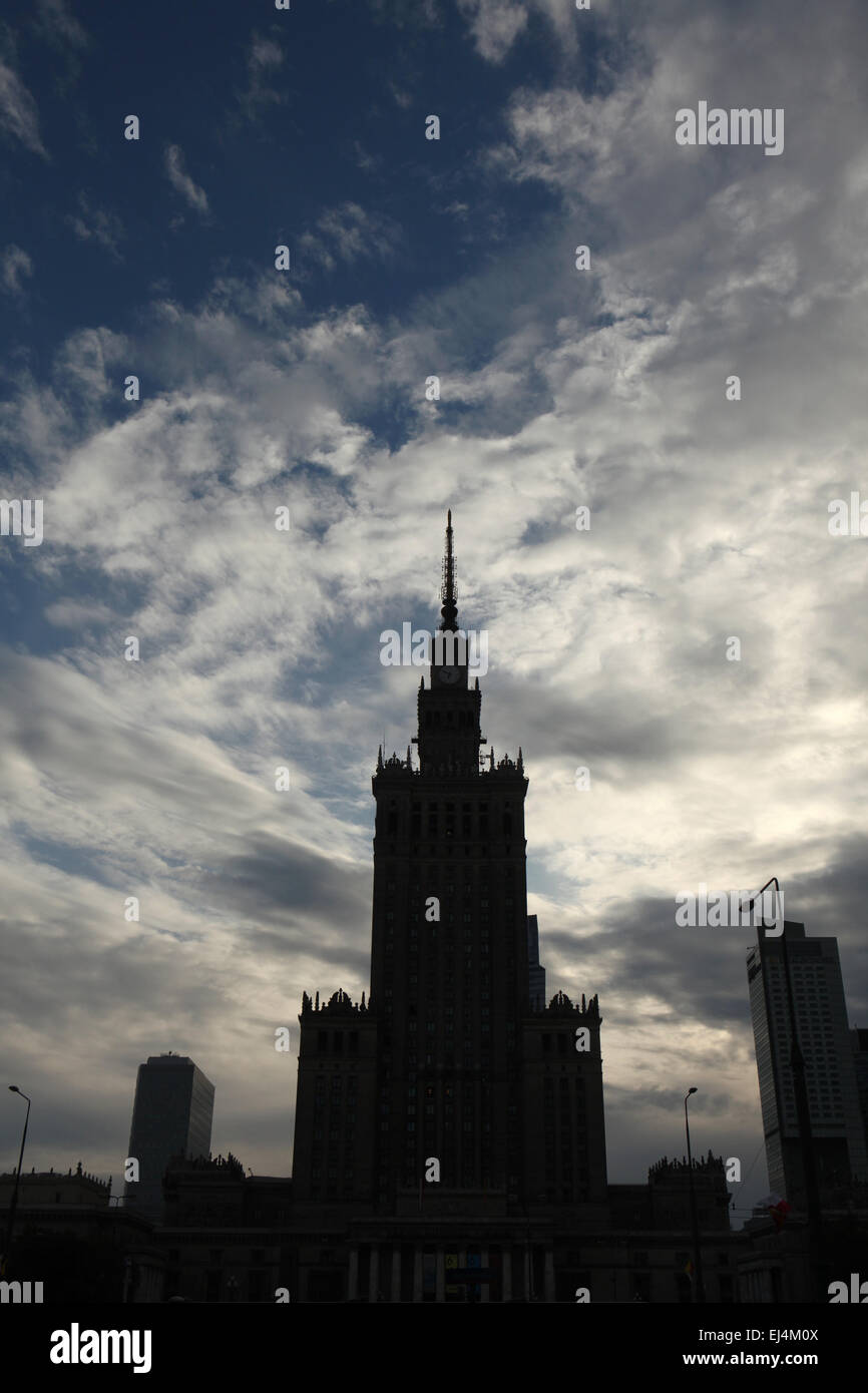 Palace of Culture and Science in Warsaw, Poland. Stock Photo