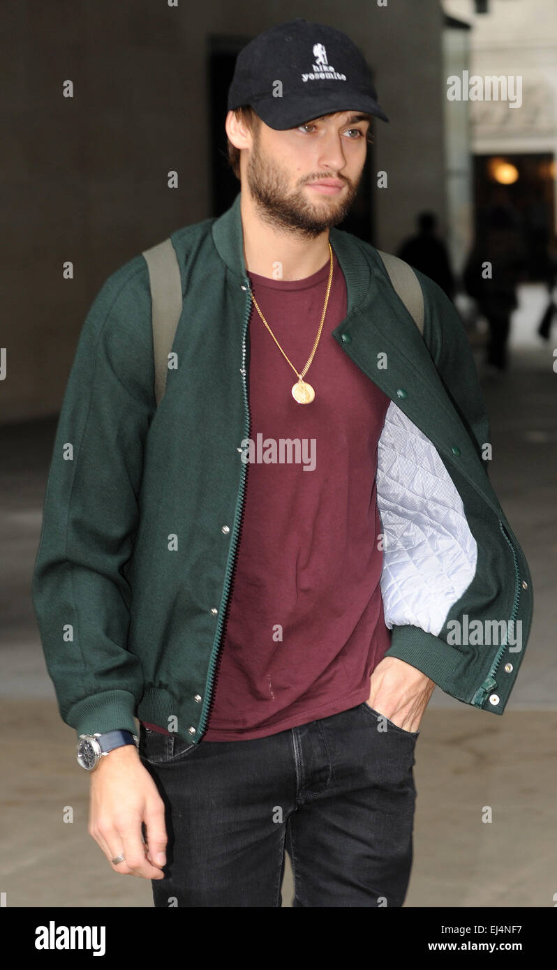 Douglas Booth pictured at Radio 1 Featuring: Douglas Booth Where: London, United Kingdom When: 16 Sep 2014 Stock Photo