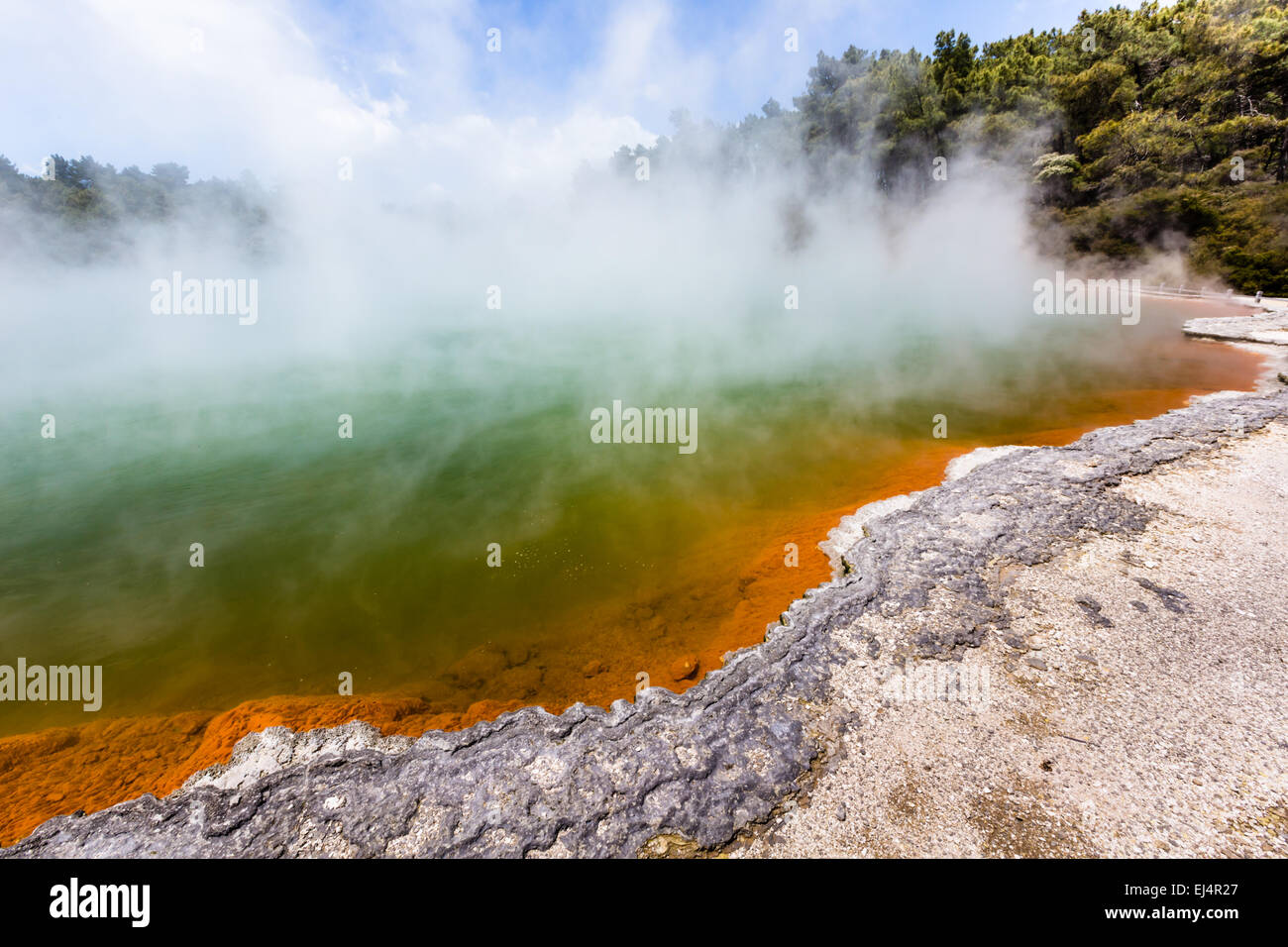 Champagne Pool in Waiotapu Thermal Reserve, Rotorua, New Zealand Stock ...