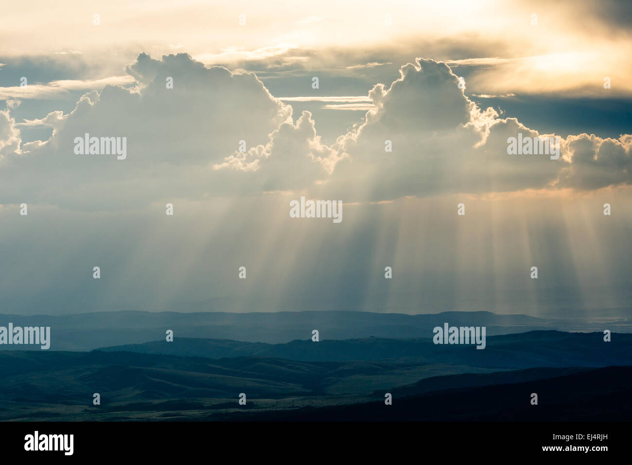 The Gran Sabana in the evening light - Venezuela, South America Stock Photo