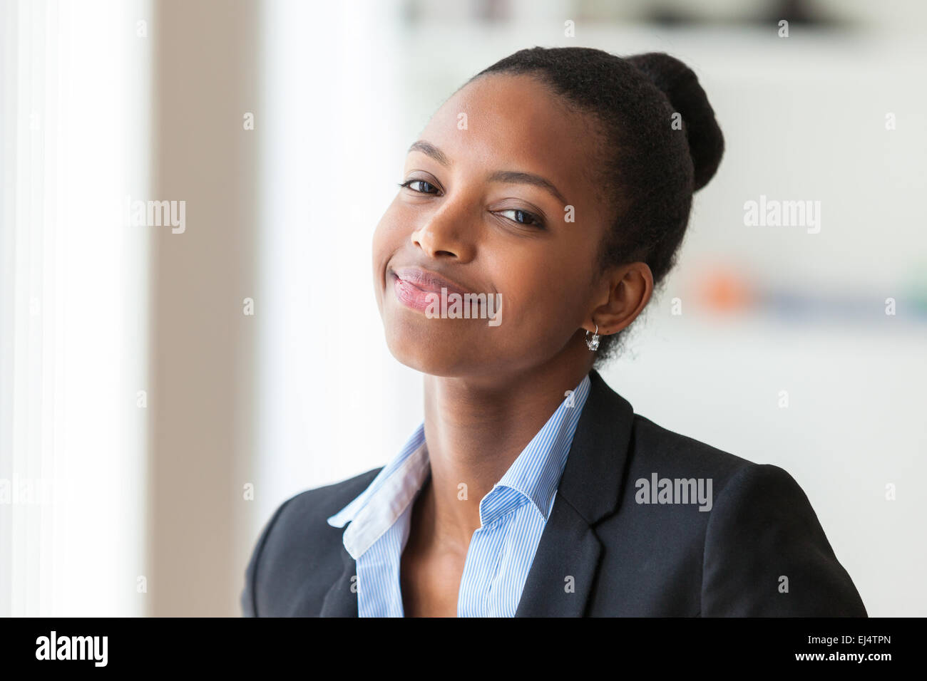 Portrait of a young African American business woman - Black people ...