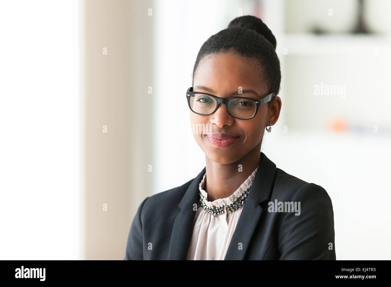 Portrait of a young African American business woman - Black people ...