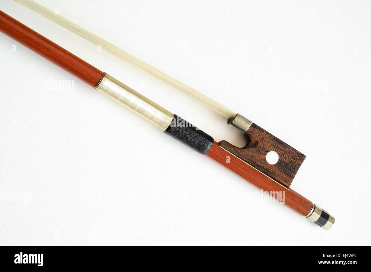 Musical instruments violin bow closeup Stock Photo Alamy