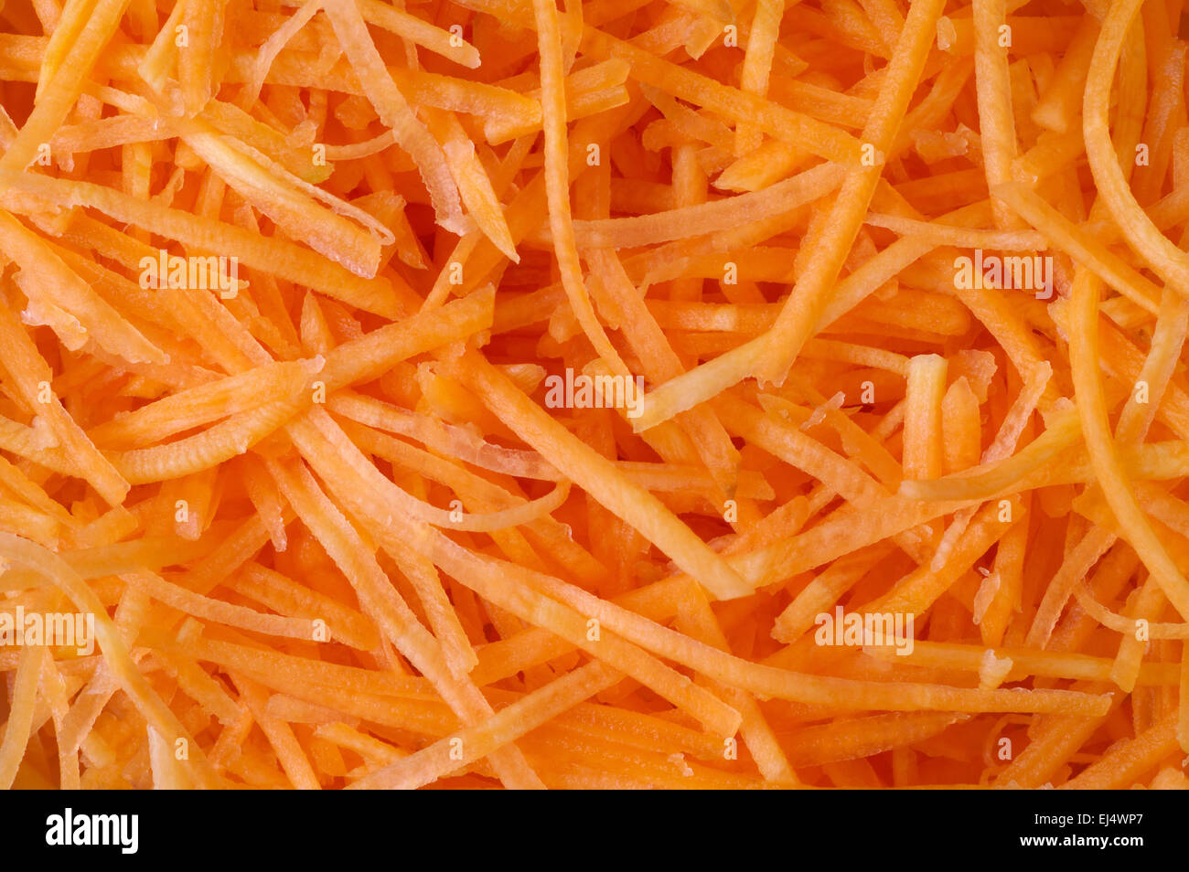 Carrots julienne texture background Stock Photo