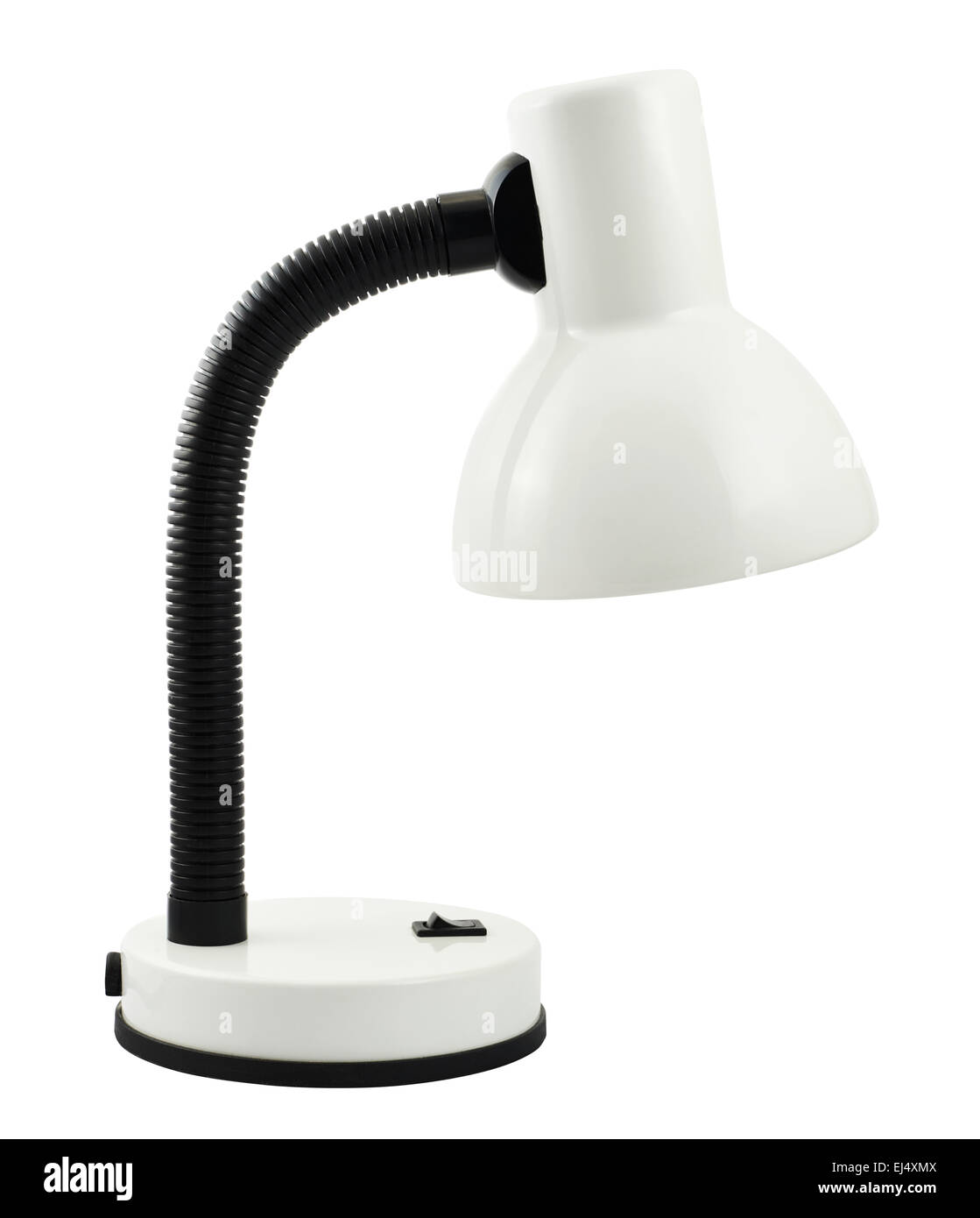 White office table lamp isolated Stock Photo Alamy