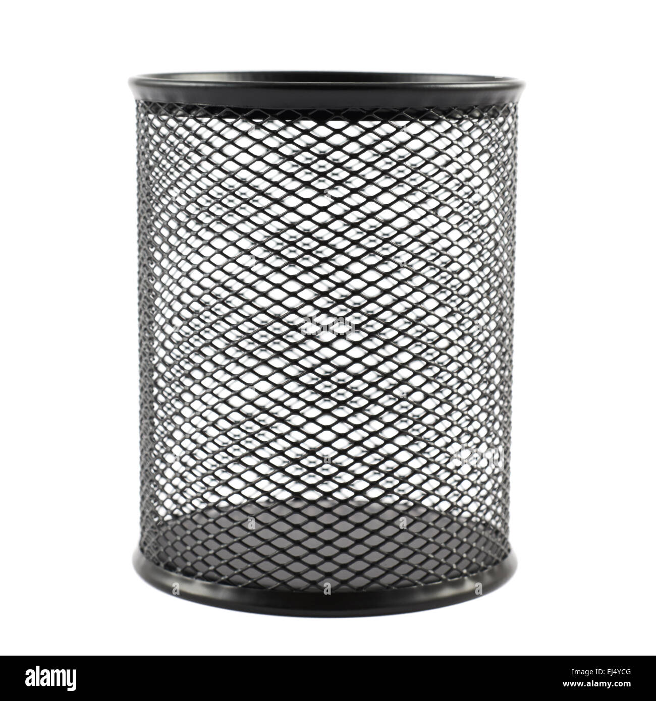 Office paper trash bin isolated Stock Photo Alamy