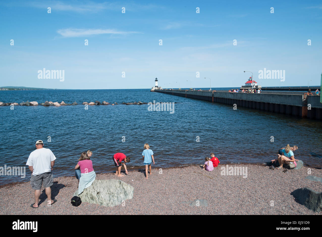The lake front. Duluth. Lake Superior. Minnesota. USA Stock Photo Alamy