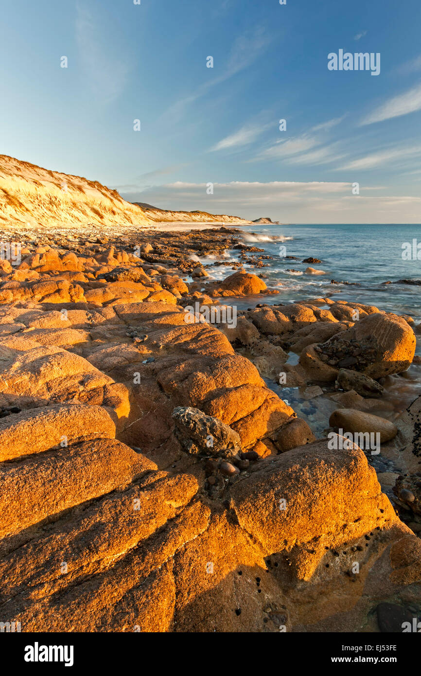 Sea and rocks, Cabo Pulmo (on Sea of Cortez), Baja California Sur, Mexico Stock Photo