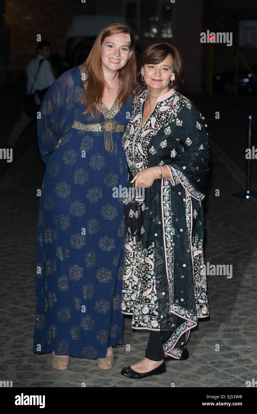 Dot Com Children's Foundation Strictly Ballroom - charity dinner held at Mansion House. Featuring: Kathryn Blair, Cherie Blair Where: London, United Kingdom When: 16 Sep 2014 Stock Photo