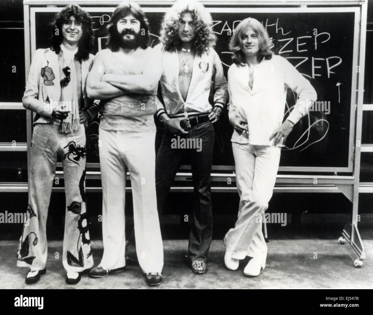 LED ZEPPELIN Promotional photo of UK rock group about 1975 Stock Photo