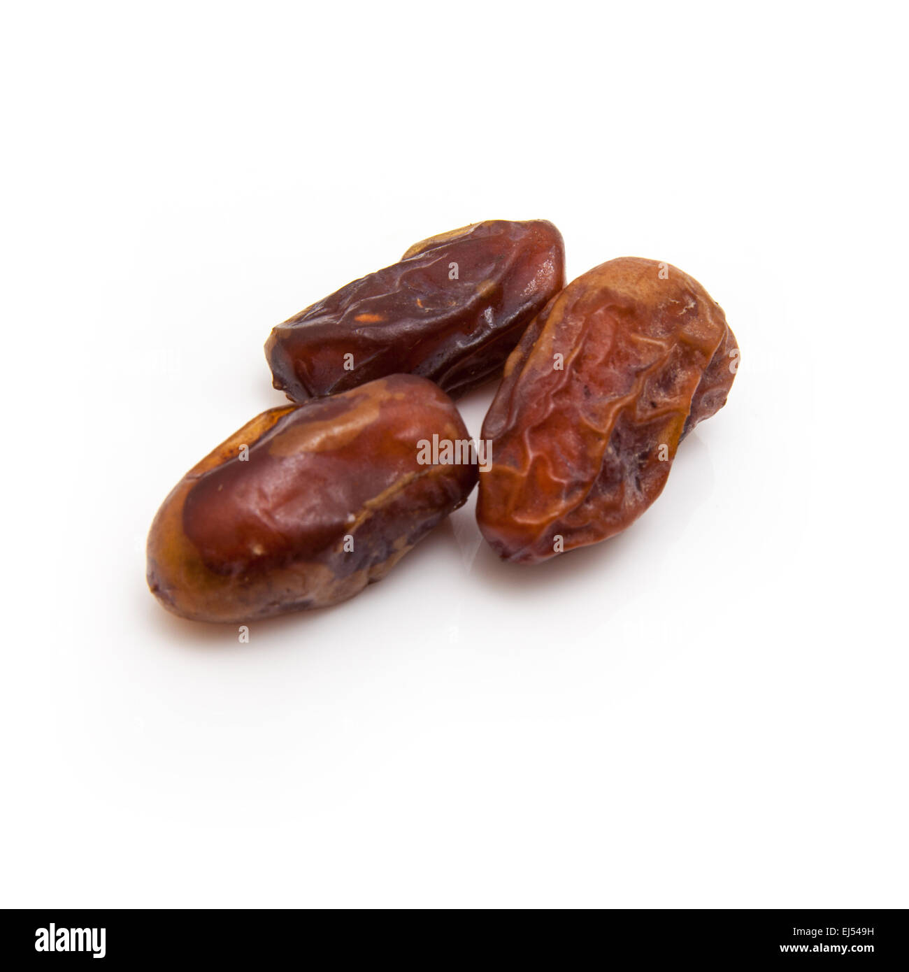 Halawi dates isolated on a white background. Halawi dates originate