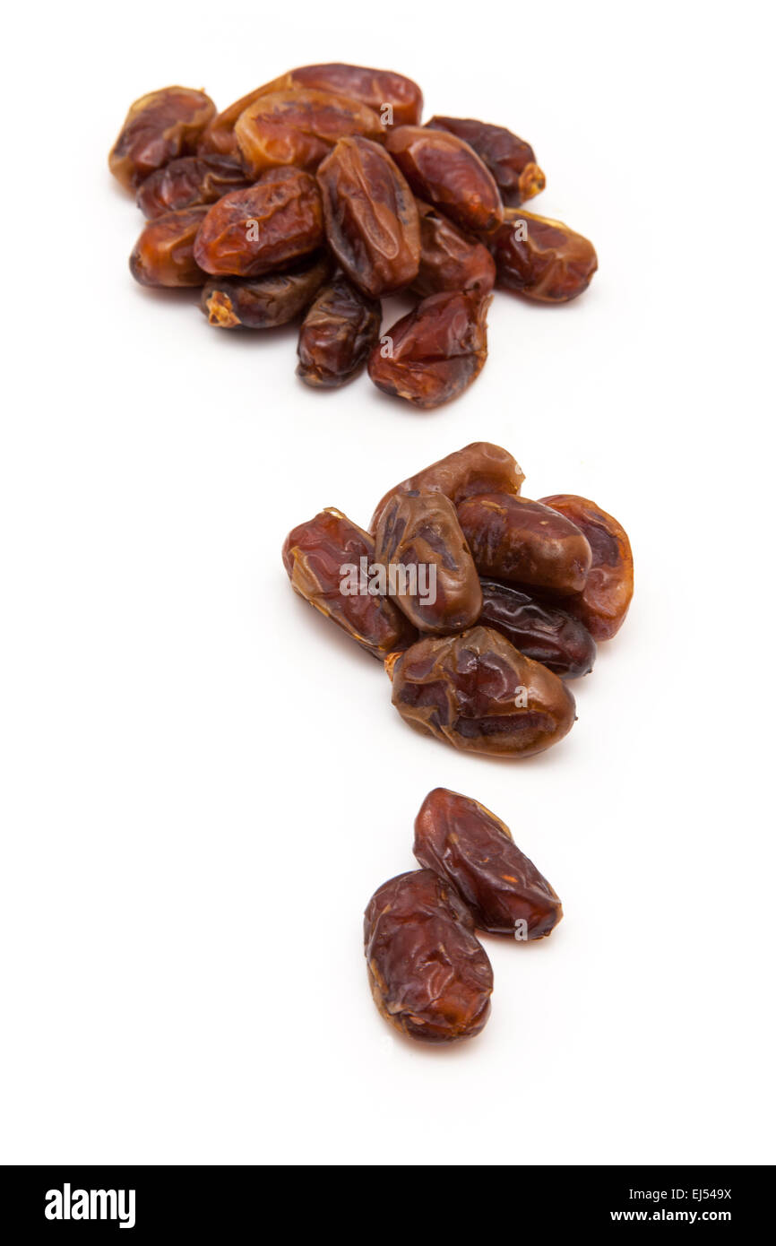 Halawi dates isolated on a white background. Halawi dates originate