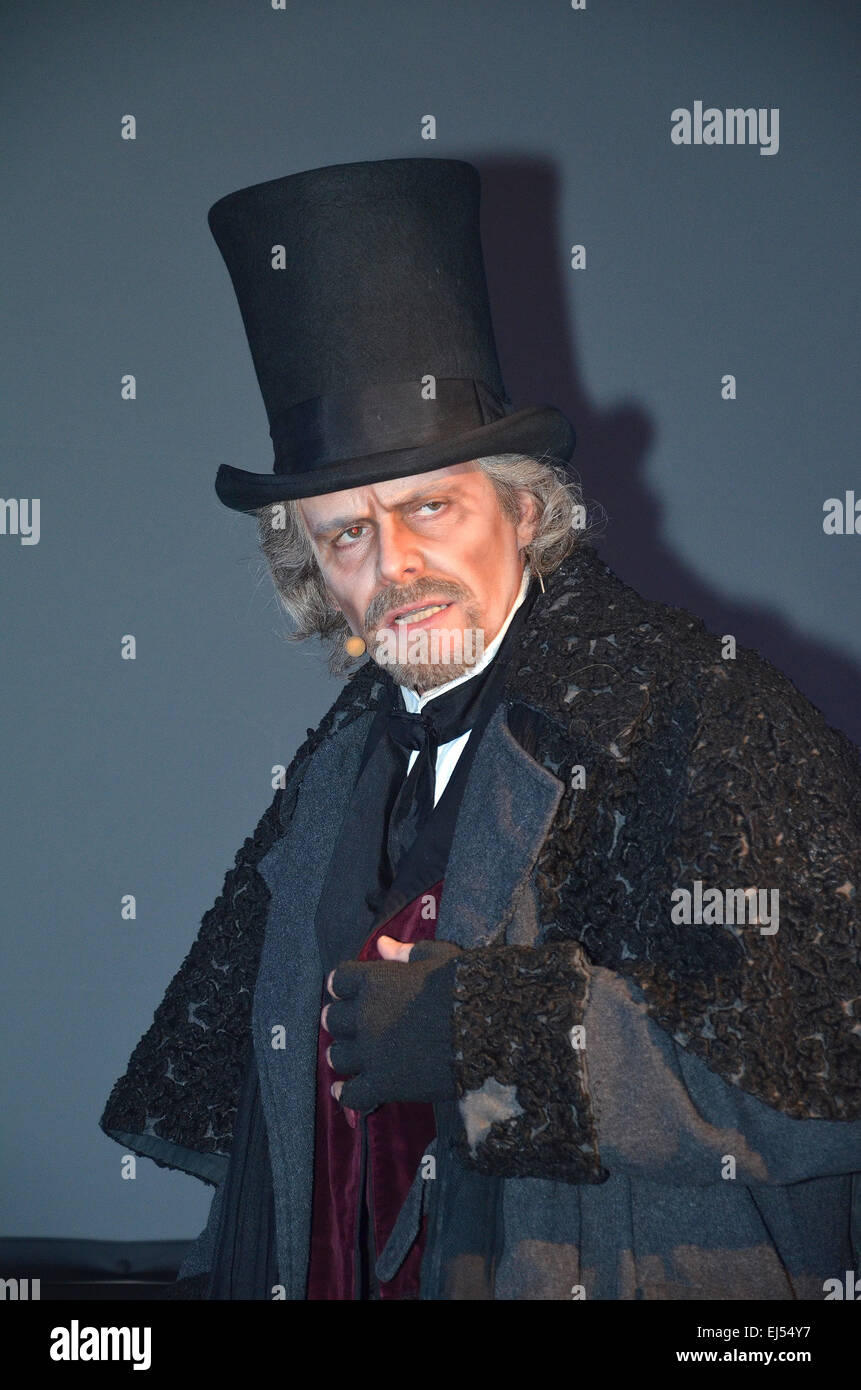 Photocall for a new production of Charles Dickens' A Christmas Carol at Koenigs Pilsener Arena Featuring: Felix Martin Where: Oberhausen, Germany When: 16 Sep 2014 Stock Photo