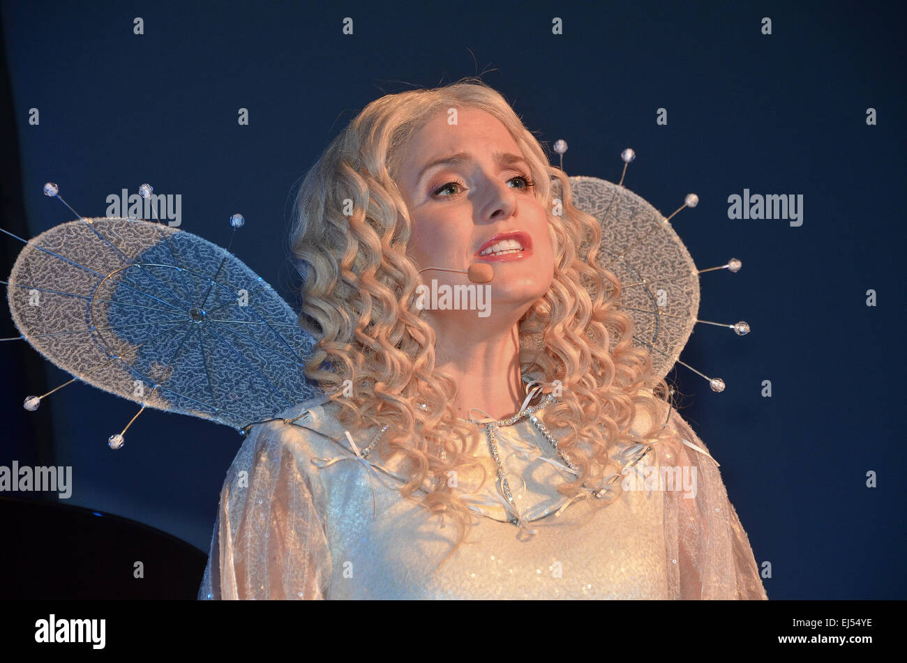 Photocall for a new production of Charles Dickens' A Christmas Carol at Koenigs Pilsener Arena Featuring: Jeanette Biedermann Where: Oberhausen, Germany When: 16 Sep 2014 Stock Photo