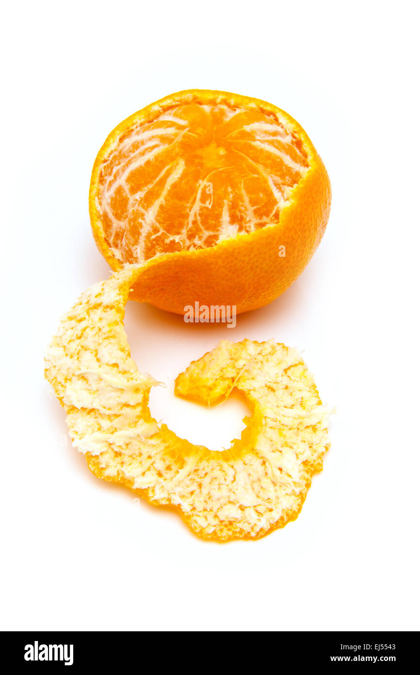 Clementine isolated on a white studio background Stock Photo Alamy