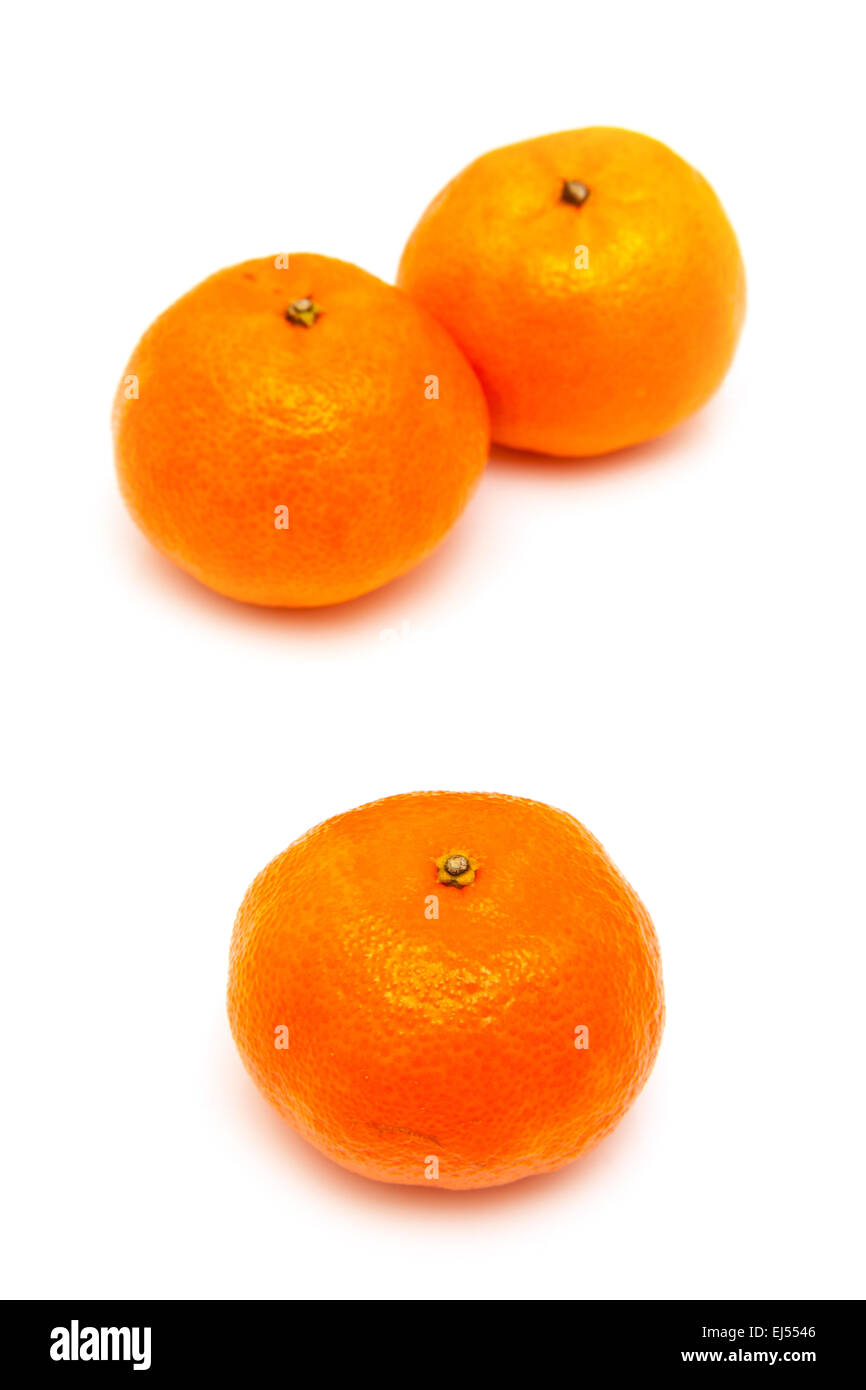Clementine's isolated on a white studio background Stock Photo Alamy