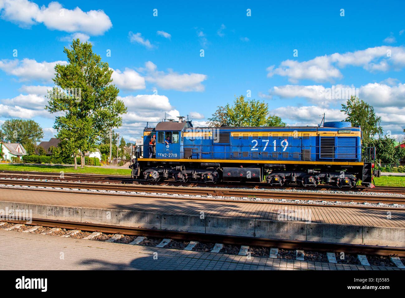 Shunting locomotive Stock Photo