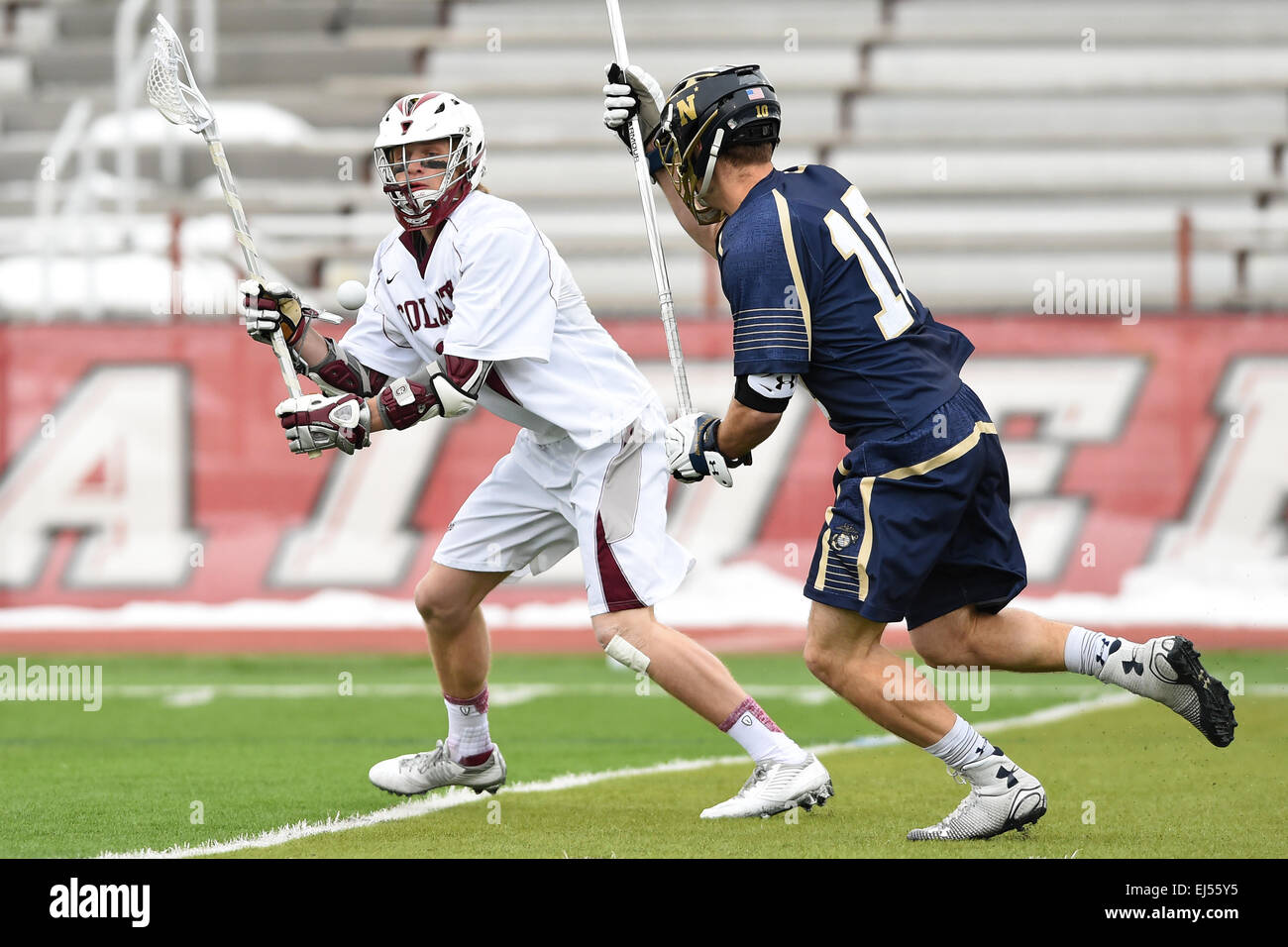 Hamilton, New York, USA. 21st Mar, 2015. Colgate Raiders attackman
