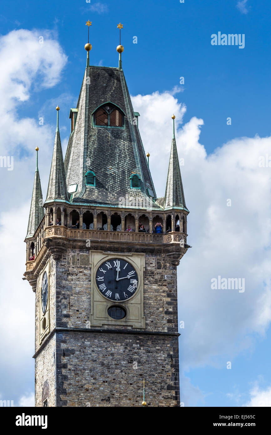 View of Old Town Hall with astronomical clock Stock Photo Alamy