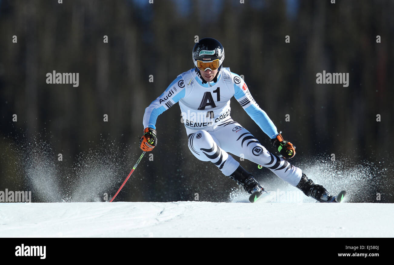 Beaver Creek, COLORADO, UNITED STATES. 18th Mar, 2014. Felix Neureuther of Germany during the second run of the Men's Giant Slalom race at the FIS Alpine Skiing World Cup in Beaver Creek, Colorado, USA, 07 December 2014. © Ralph Lauer/ZUMA Wire/Alamy Live News Stock Photo