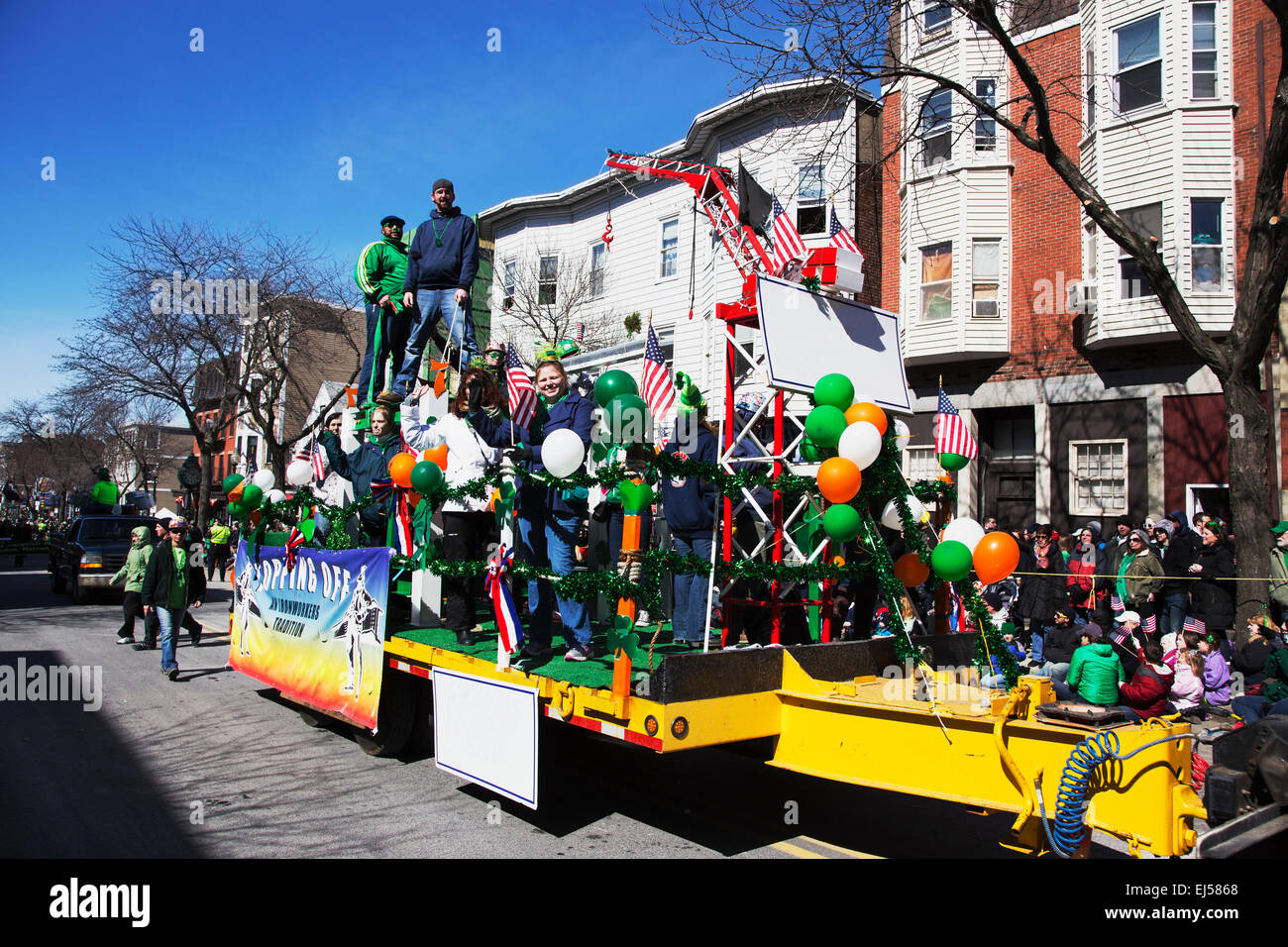 snake st patricks day parade float