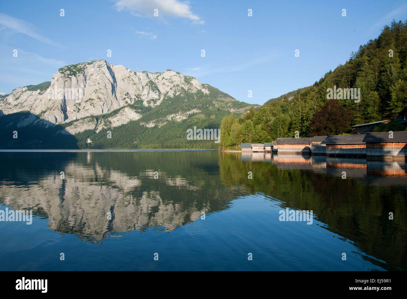 Altaussee with Trisselwand Stock Photo