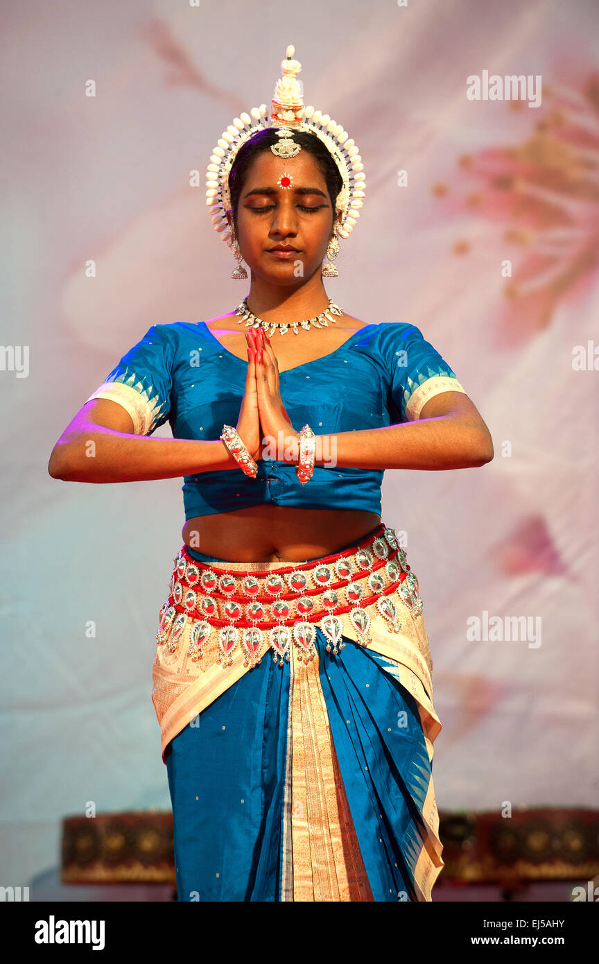 Turin, Italy. 20th March, 2015. Lingotto fair 'Festival dell'Oriente' from 20th to 22th March 2015 and from 27th to 30th March 2015 - 20th March 2015 - India - Traditional Dance Odissi Credit:  Realy Easy Star/Alamy Live News Stock Photo