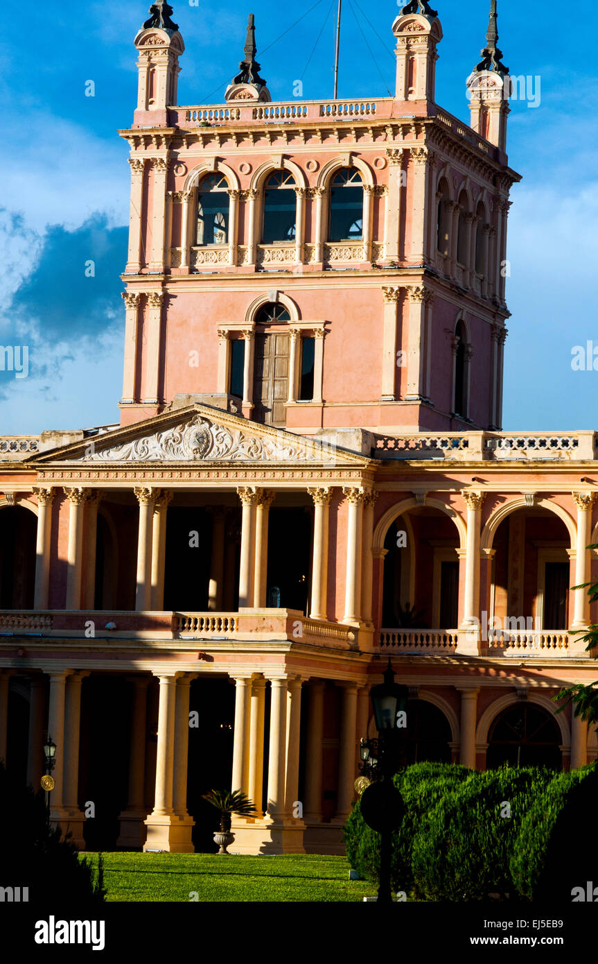 Palacio de Gobierno, or Government Palace, Central Asuncion, Paraguay Stock Photo