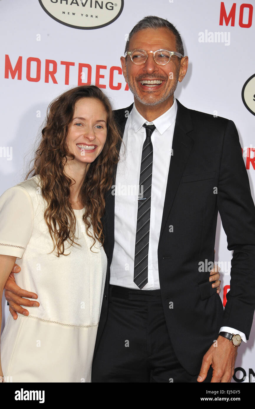 LOS ANGELES, CA JANUARY 21, 2015 Jeff Goldblum & new