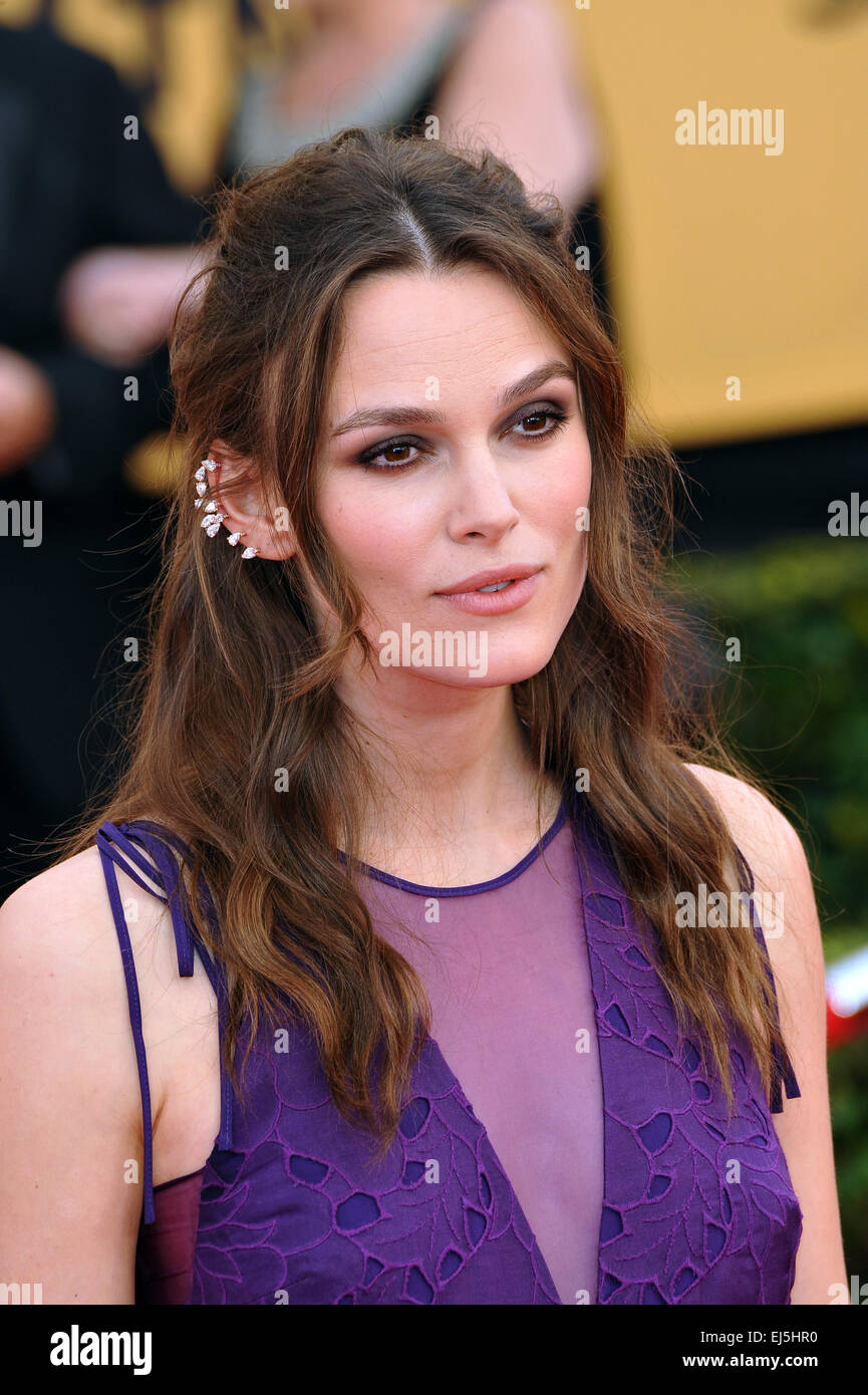LOS ANGELES, CA - JANUARY 25, 2015: Keira Knightley at the 2015 Screen