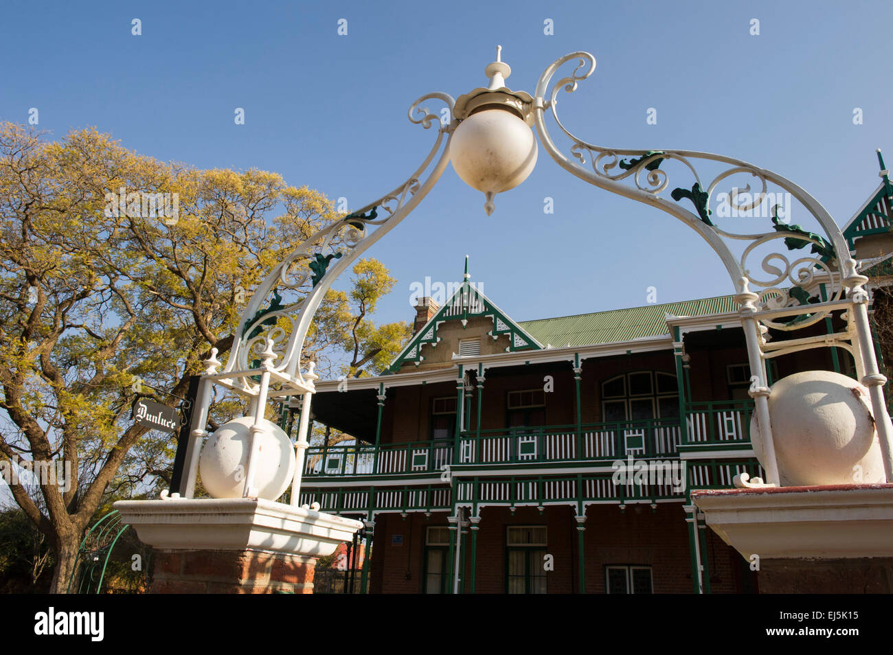 Dunluce, Victorian house with wooden facade, Kimberley, South Africa Stock Photo