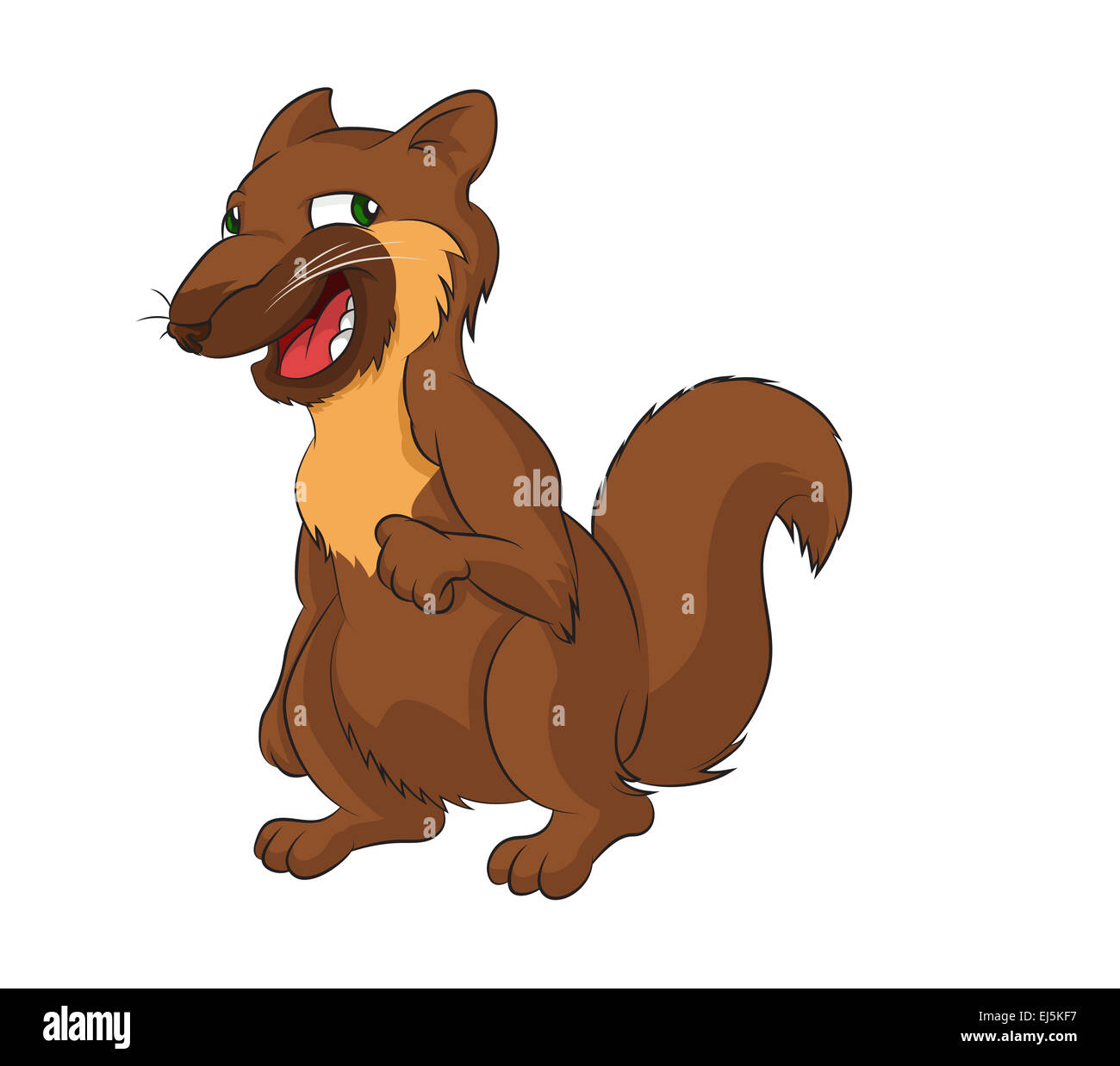 Weasel cartoon Cut Out Stock Images & Pictures - Alamy