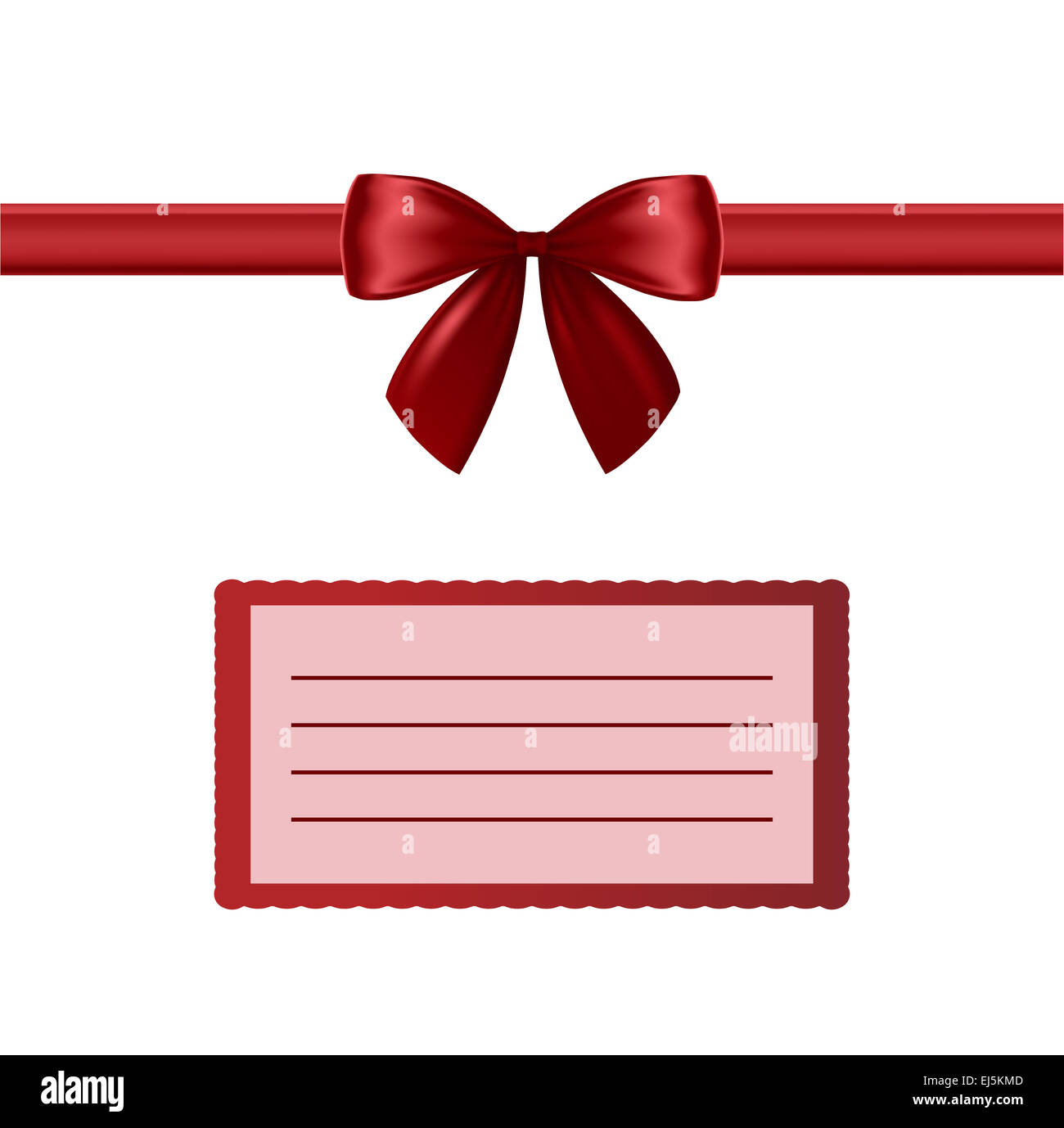 Vector omage of Red Bow for celebration Stock Photo