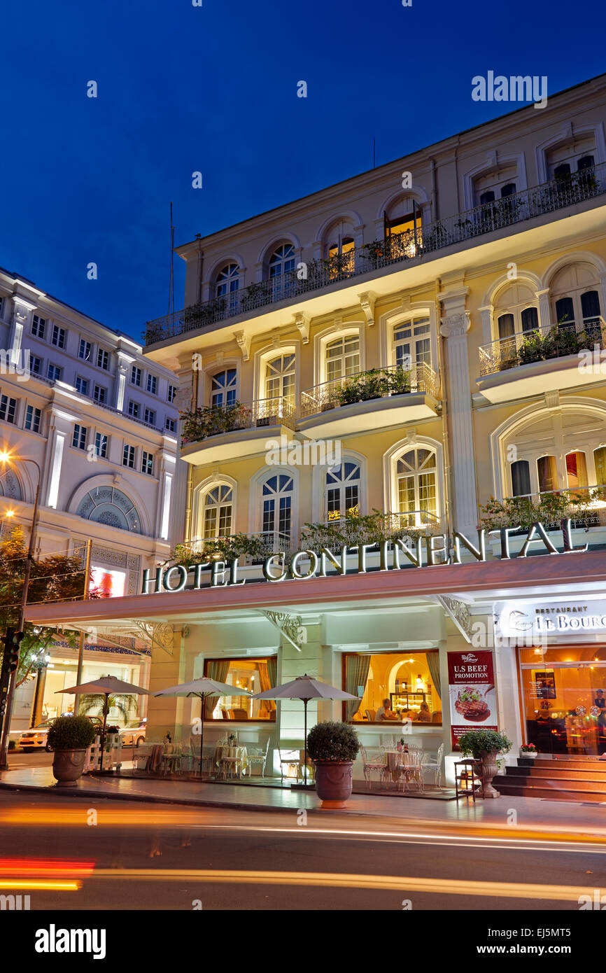Hotel Continental Saigon, Ho Chi Minh City, Vietnam. Stock Photo