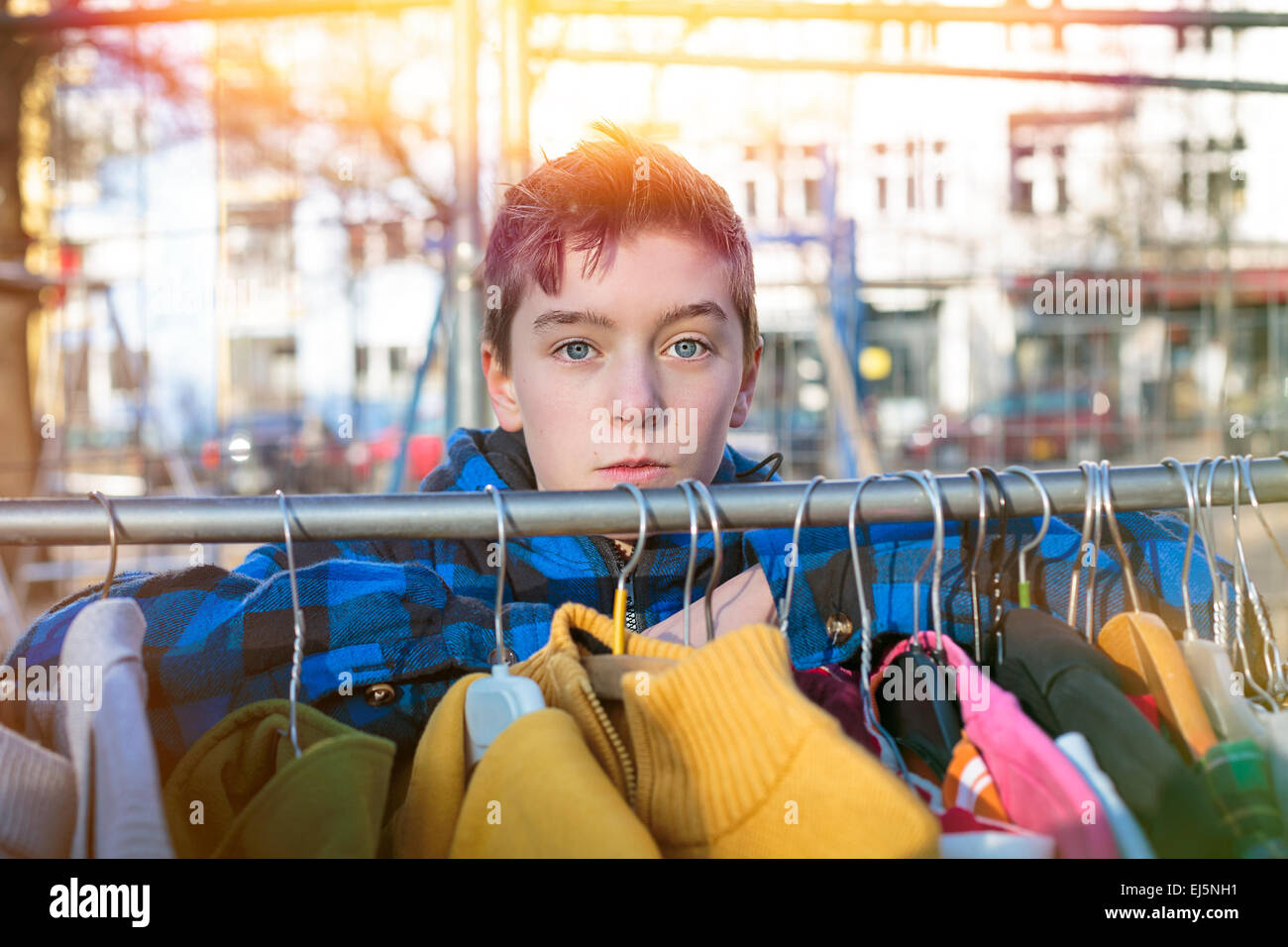 Teen boy clothing rack hi-res stock photography and images - Alamy