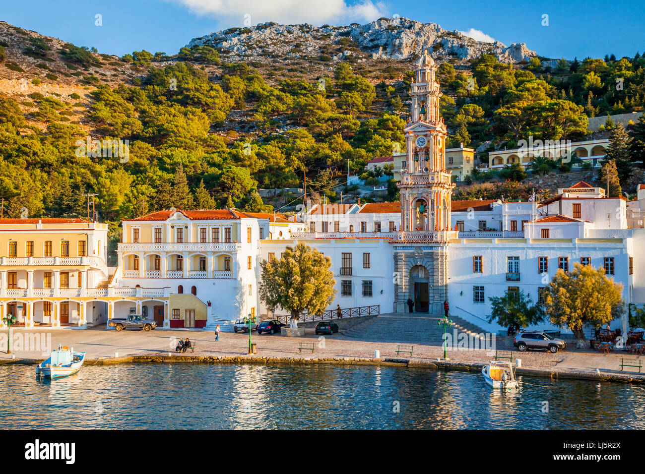 Greece symi panormitis hi-res stock photography and images - Alamy