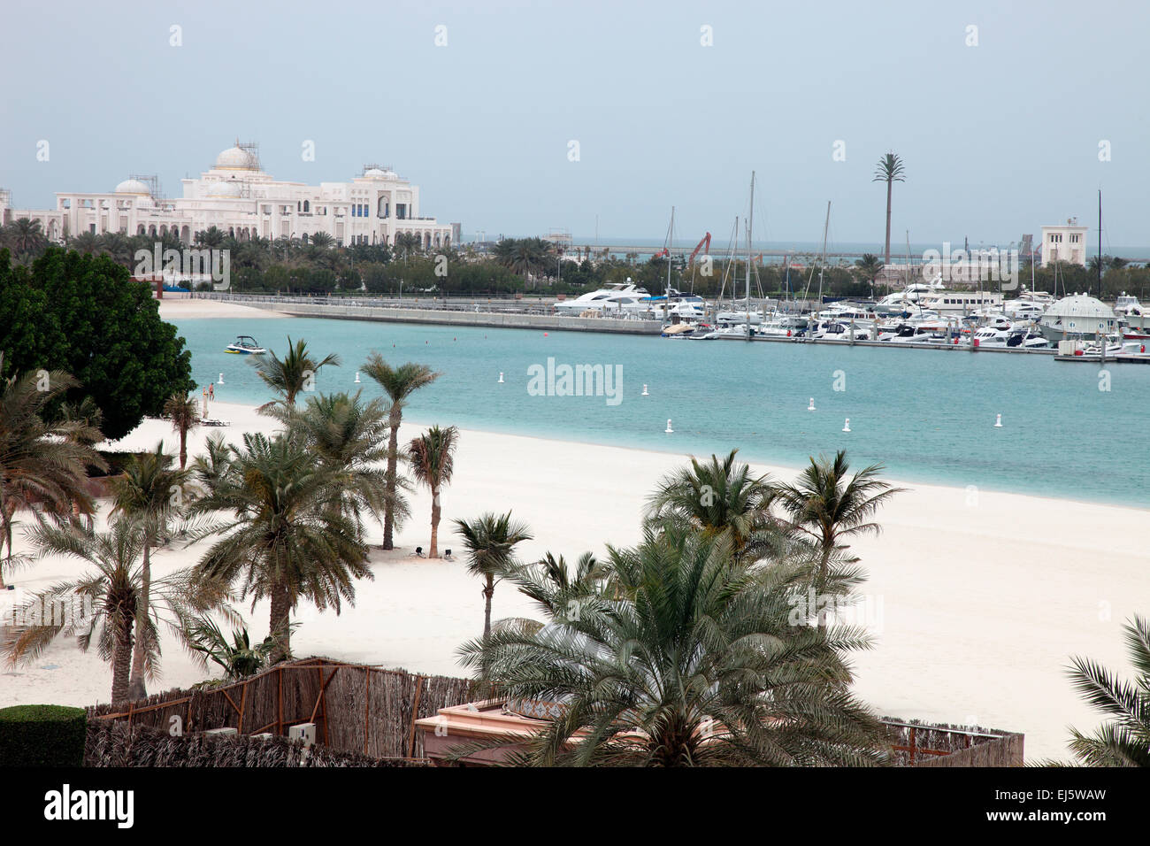 Corniche beach Abu Dhabi Stock Photo
