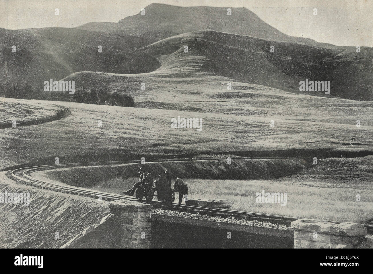 Majuba Hill, on which the famous victory of the Boers was gained, Feb 27, 1881 Stock Photo