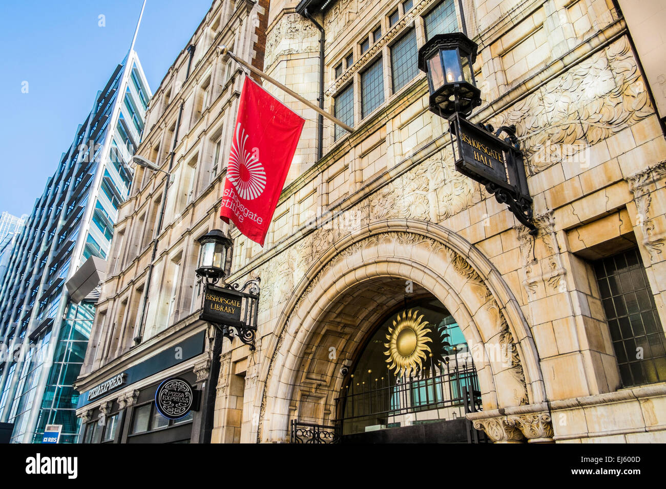Bishopsgate Institute - City of London Stock Photo