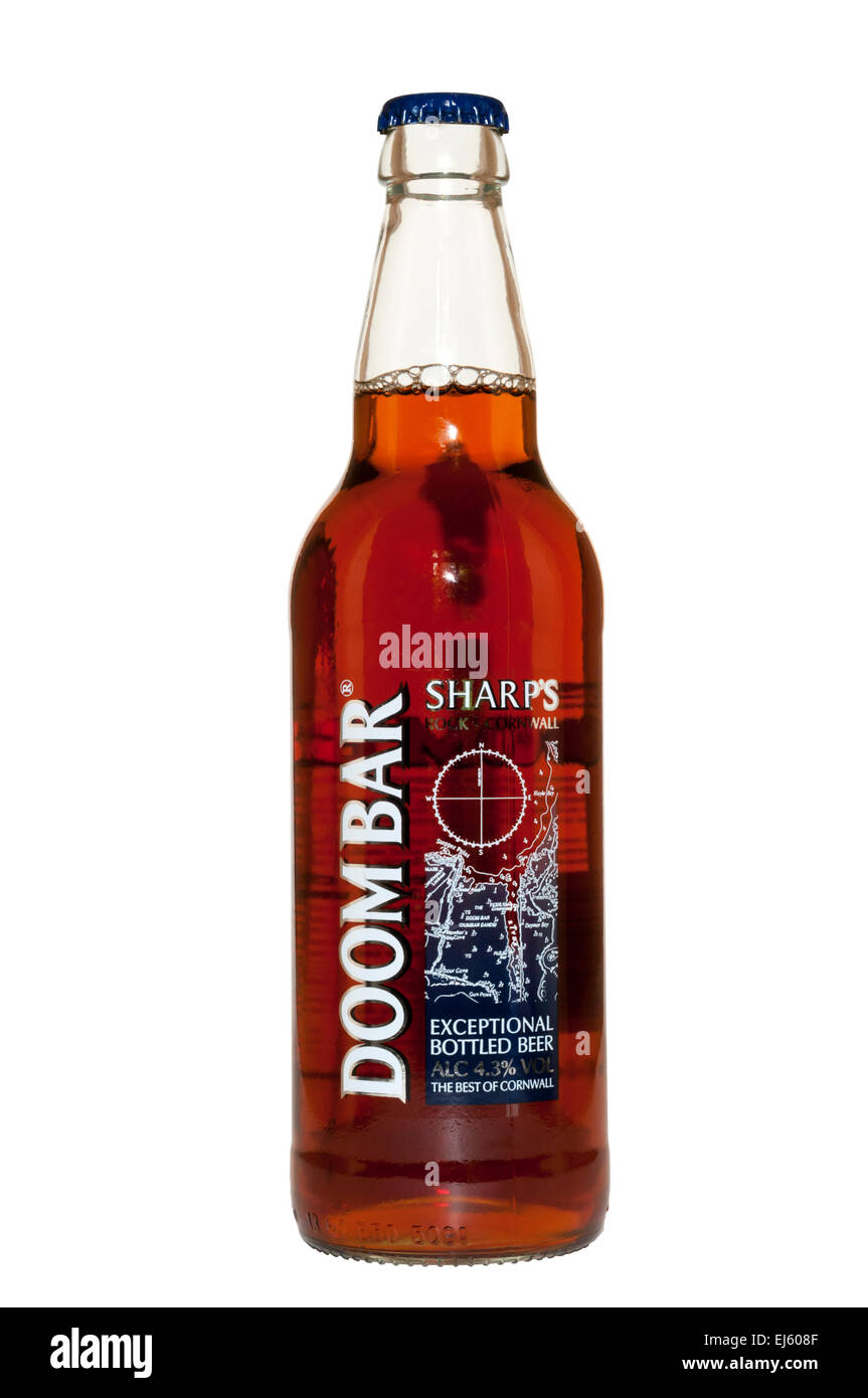A bottle of Sharp's Doom Bar bitter. Stock Photo