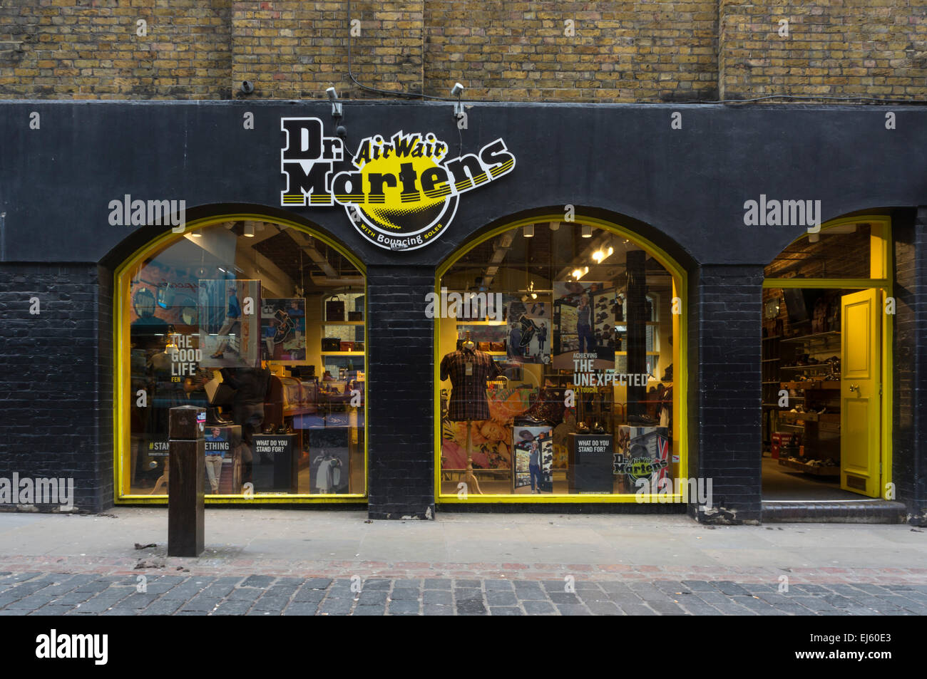 Dr Martens AirWair shop in Covent Garden, Central London. Stock Photo