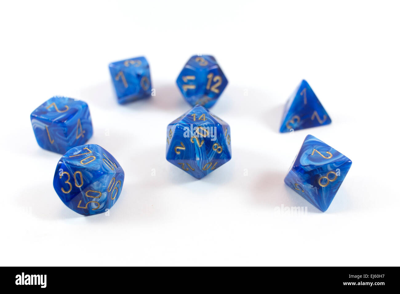 Polyhedral dice Stock Photo
