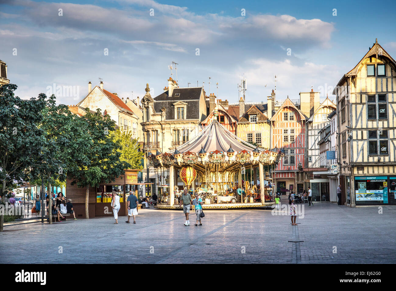 Traditional Medieval Timber frame Architecture In Central Square At traditional-medieval-timber-frame-architecture-in-central-square-at