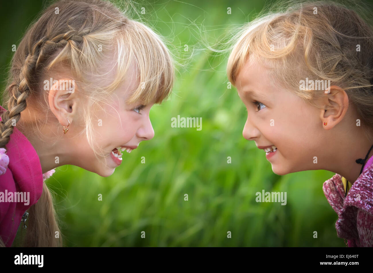 Laughing woman children summer hi-res stock photography and images - Alamy