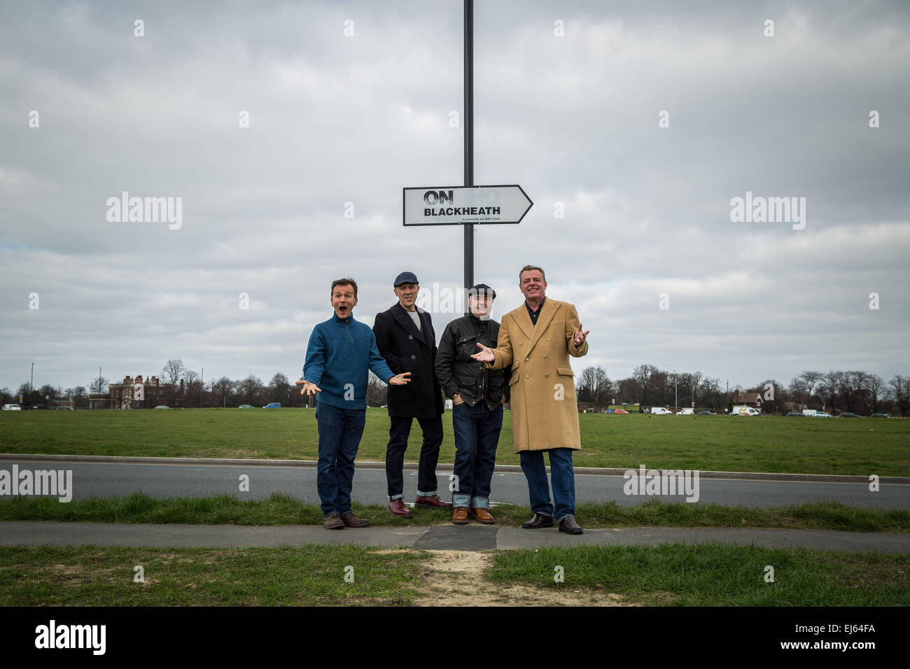 London, UK. 22nd March, 2015. Madness band photocall for OnBlackheath Festival Credit:  Guy Corbishley/Alamy Live News Stock Photo