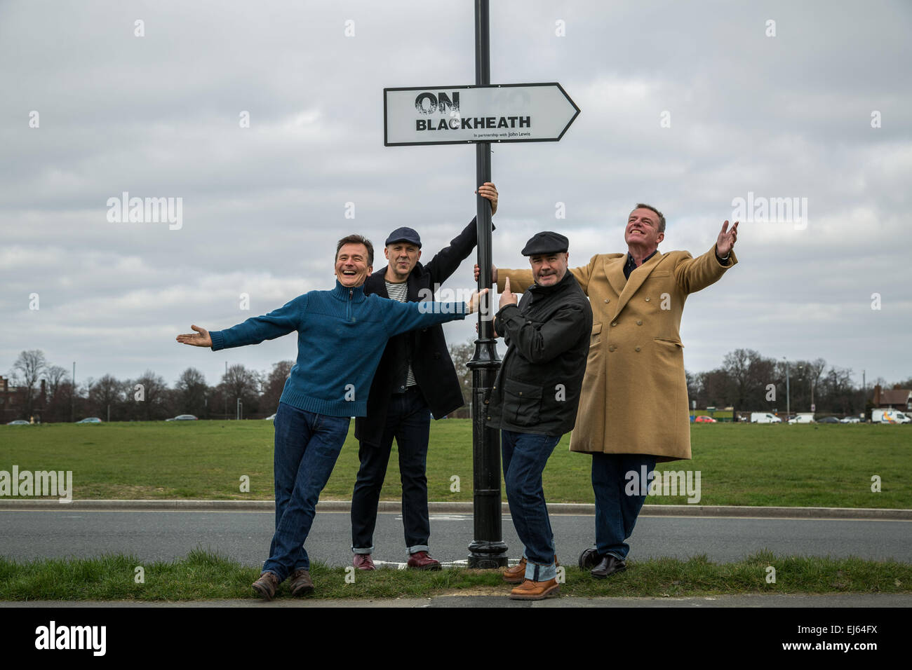 London, UK. 22nd March, 2015. Madness band photocall for OnBlackheath Festival Credit:  Guy Corbishley/Alamy Live News Stock Photo